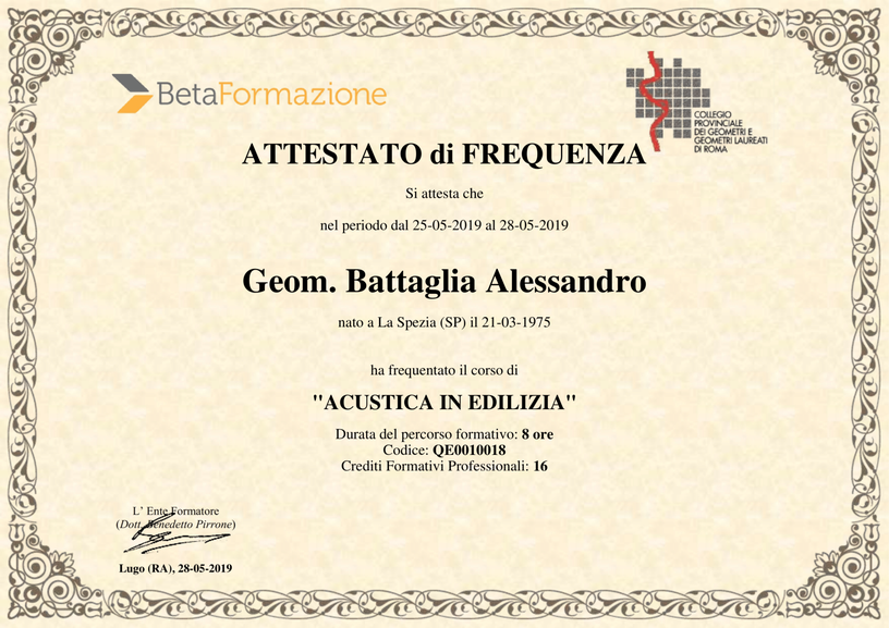 Acustica in edilizia