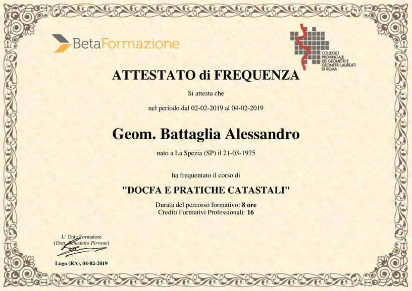 DOCFA e pratiche catastali